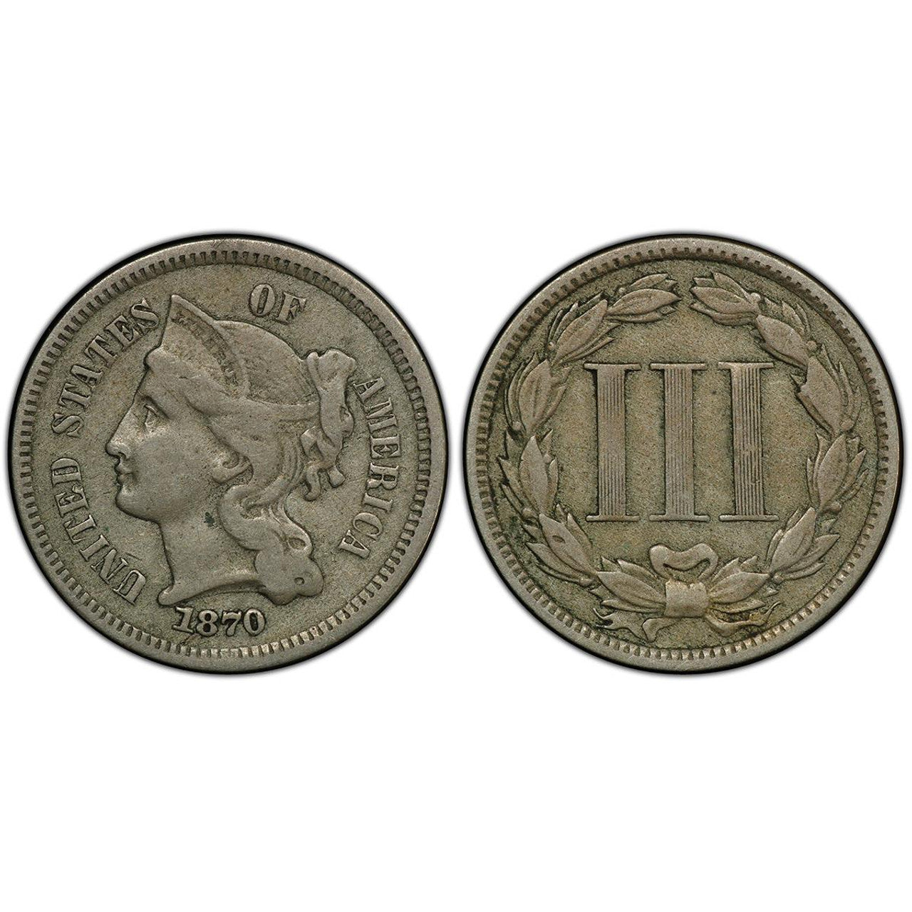 Three Cent Silver and Three Cent Nickel - 2pc Collection
