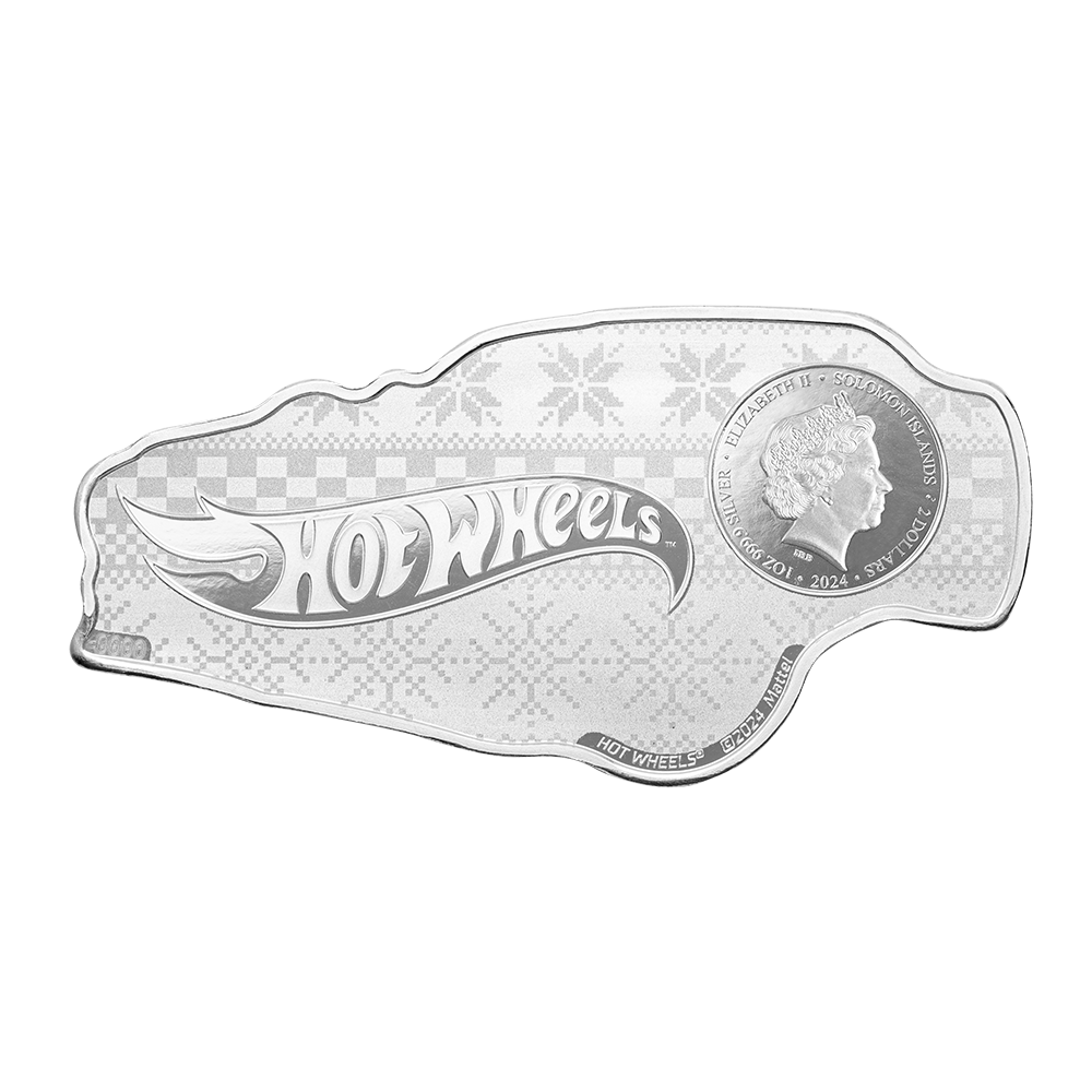 2024 Solomon Islands Hot Wheels Holiday Night Shifter Mystery Box 1 Oz Silver Coin - CoinsTV