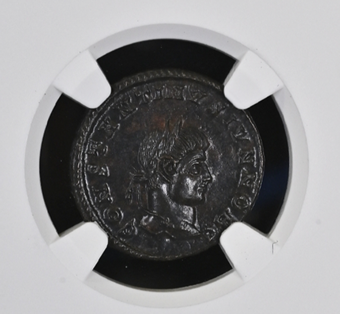 Roman AE of Constantine II AD 337-340 NGC (MS) - CoinsTV