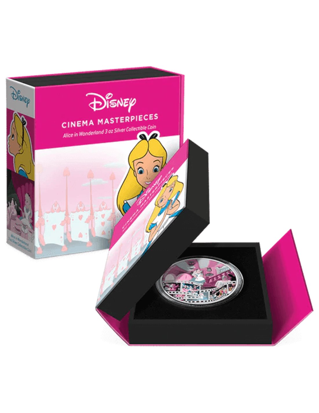 2023 Disney - Masterpieces - Alice in Wonderland 3 oz Silver coin - CoinsTV