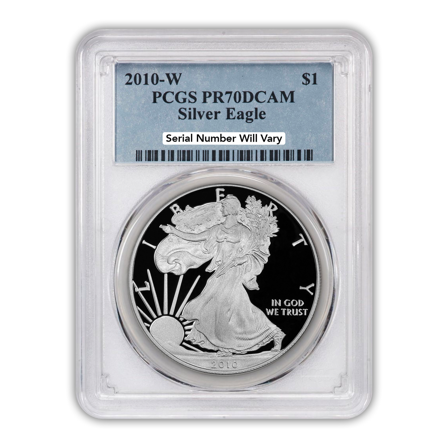 2010 Silver Eagle - Proof - PCGS PR70 - CoinsTV