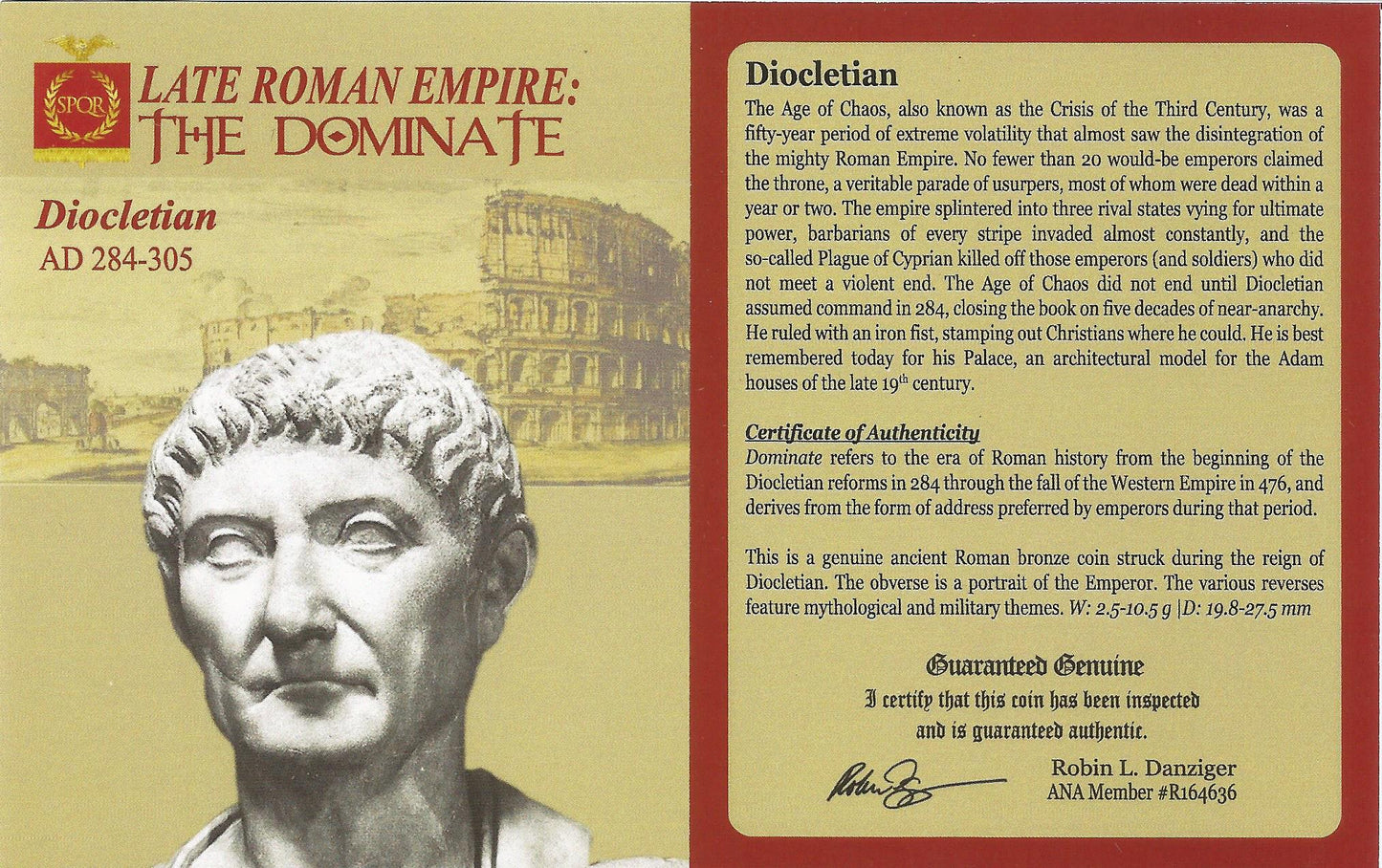 Roman AE Antoninianus of Diocletian AD284-305 - NGC Ch VF - CoinsTV