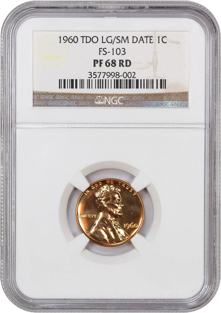 1960 Lincoln Cent - Small/Large Date - NGC PF68 RD TDO - CoinsTV