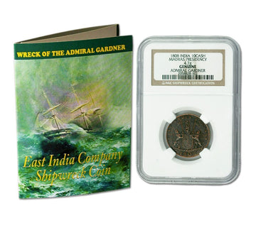 1808 Admiral Gardner Shipwreck Treasure 10 Cash Coin - NGC HG with Clear Box - CoinsTV