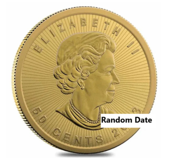 Maplegram 1 gram .9999 Fine Gold - Royal Canadian Mint (Random Date) - CoinsTV