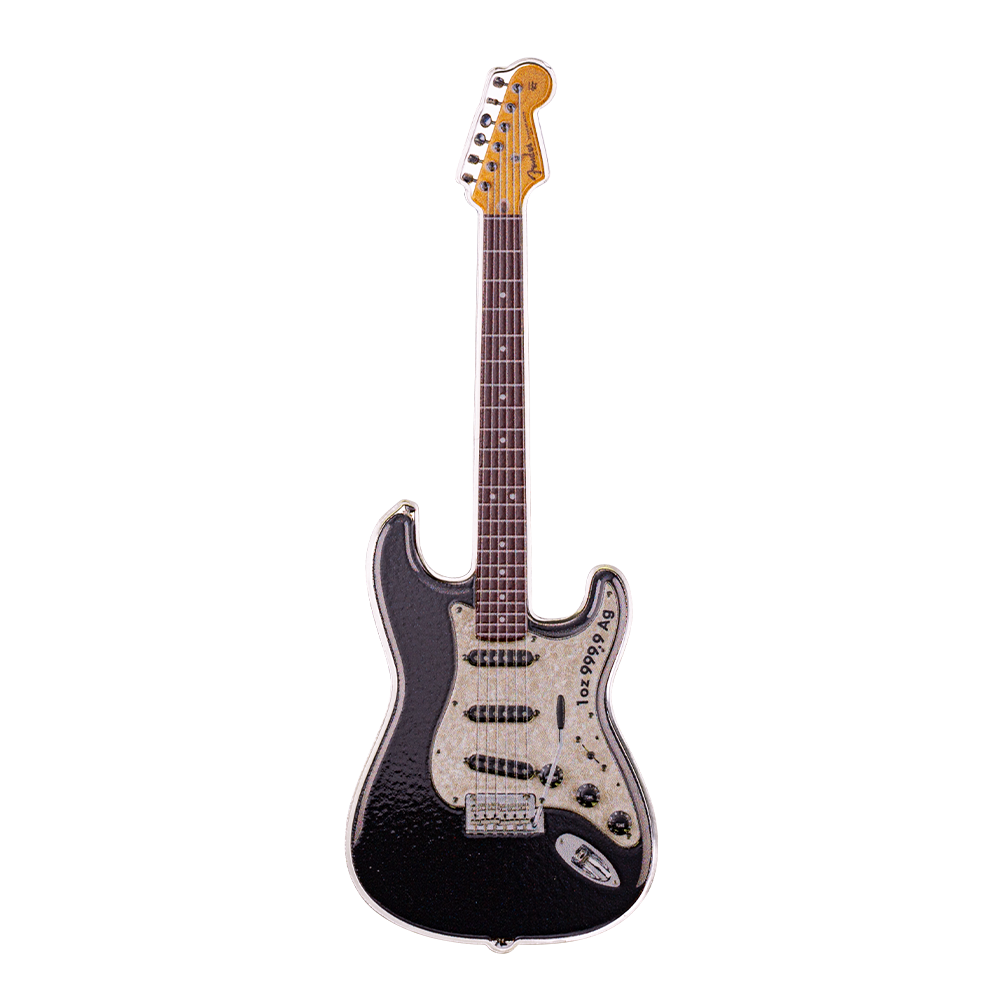 2024 Fender Stratocaster Mystery Box 70th Anniversary 1 Oz Silver - CoinsTV