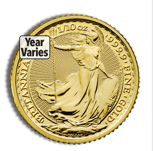 Britannia 1/10 oz Gold - Year Varies
