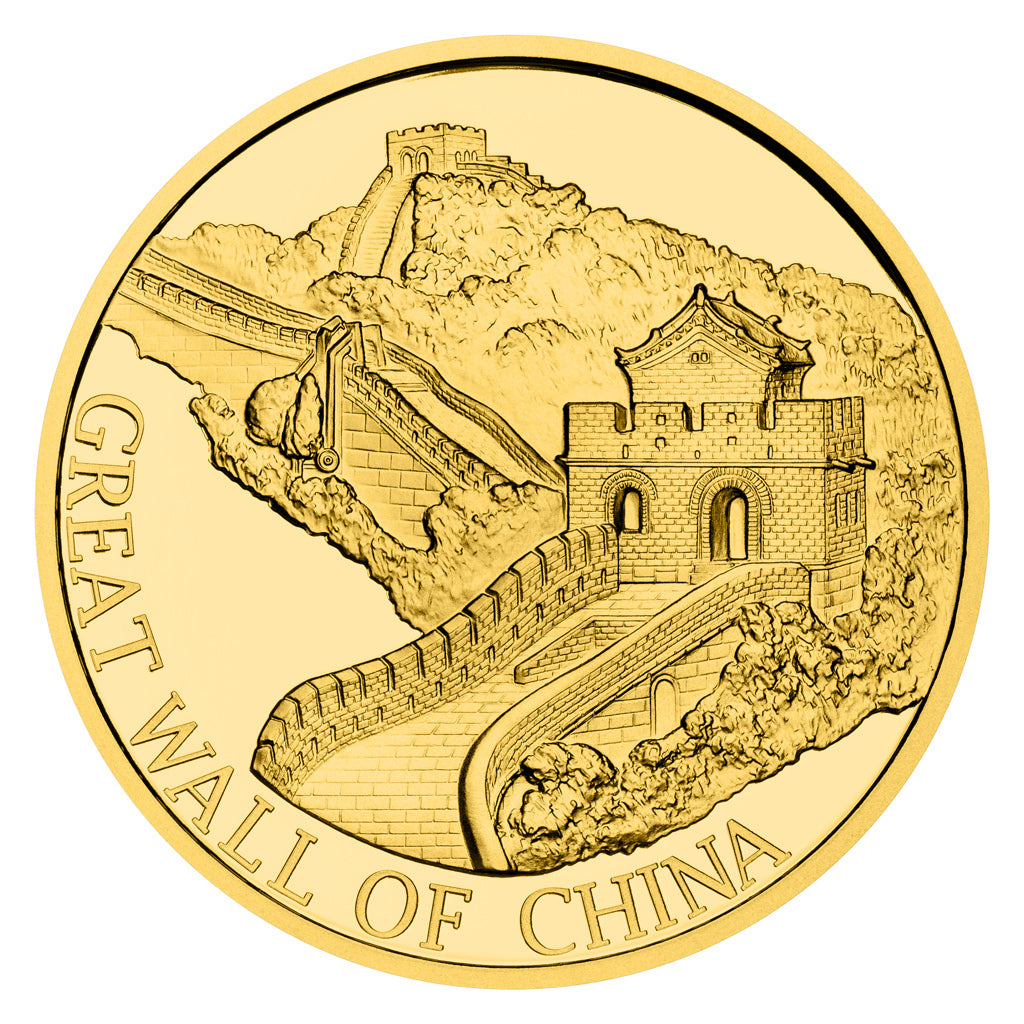 2025 Niue Great Wall of China Proof 1/10 oz Gold Coin in Card