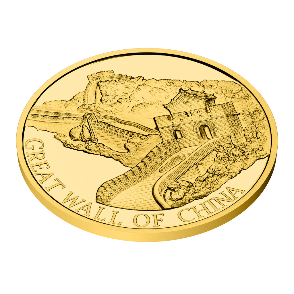 2025 Niue Great Wall of China Proof 1/10 oz Gold Coin in Card