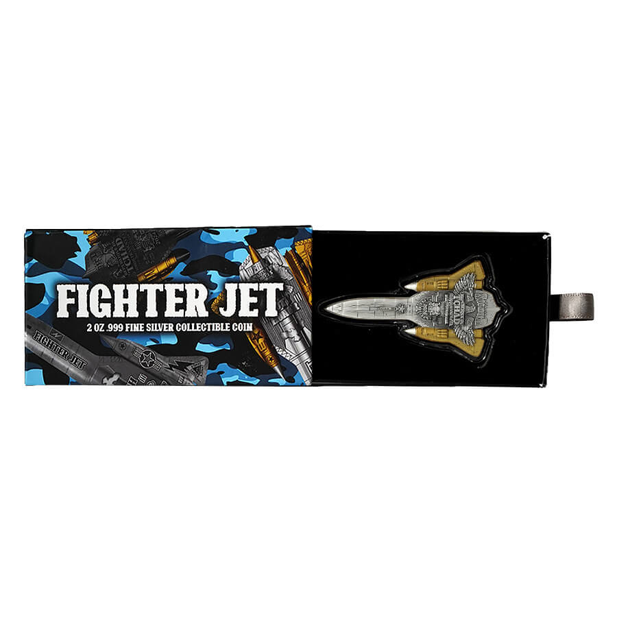 2024 Chad Fighter Jet Shaped Black & Gold