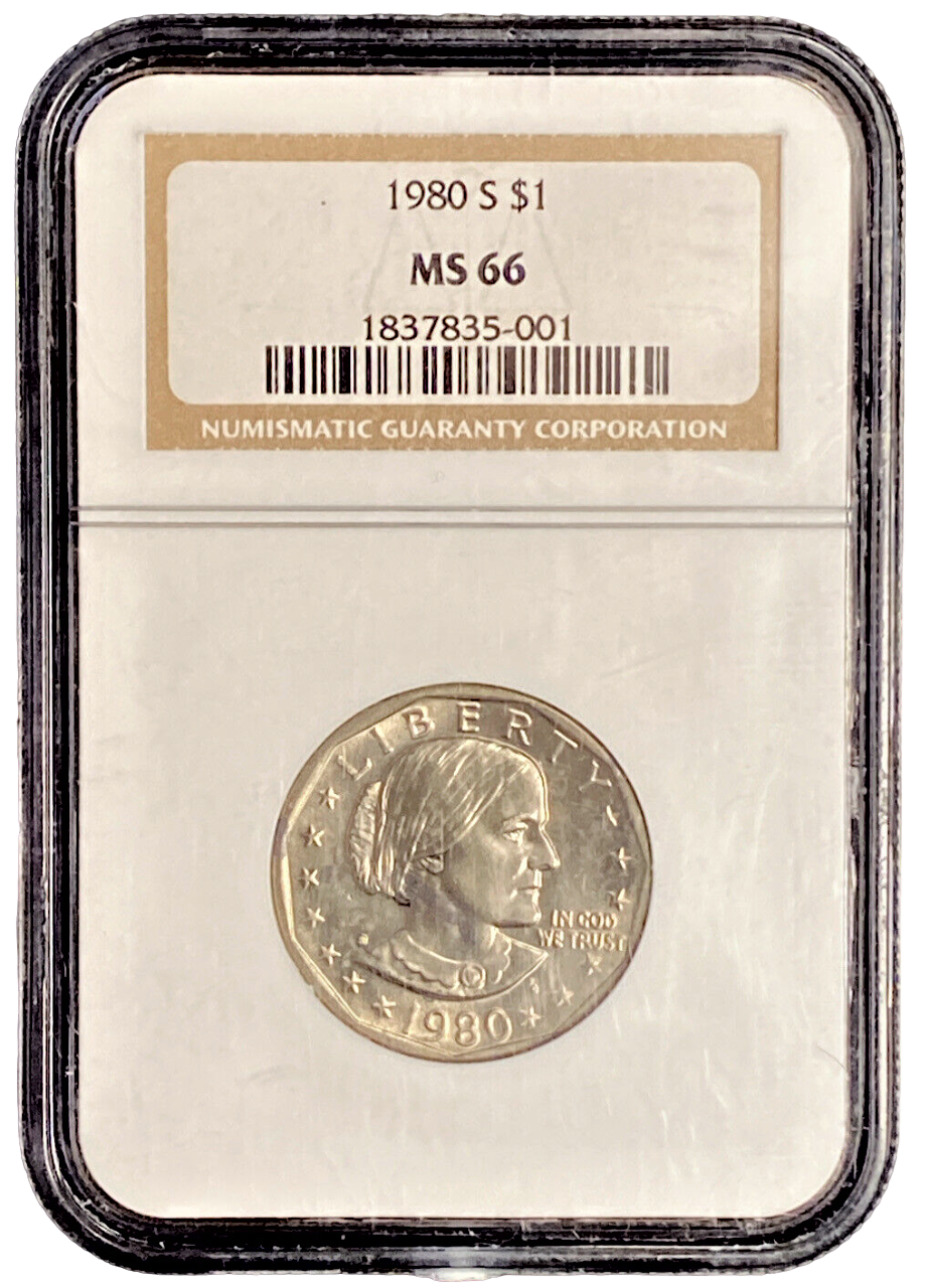 1980 S Susan B Anthony Dollar - NGC MS66 - CoinsTV