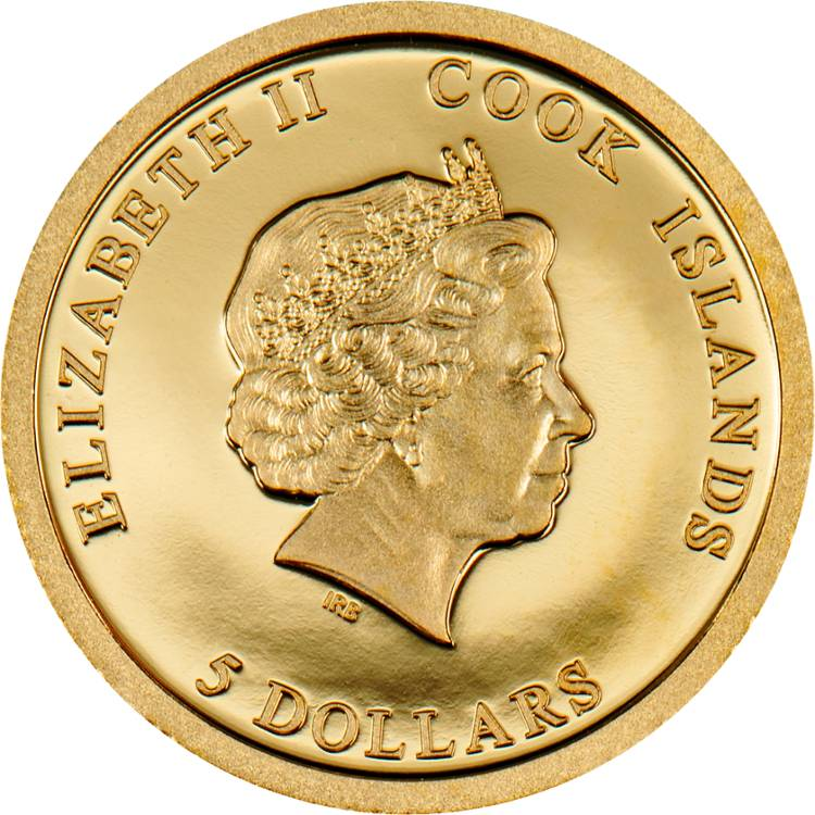 2023 Iron Maiden Piece of Mind 0.5 gram .9999 Gold - CoinsTV