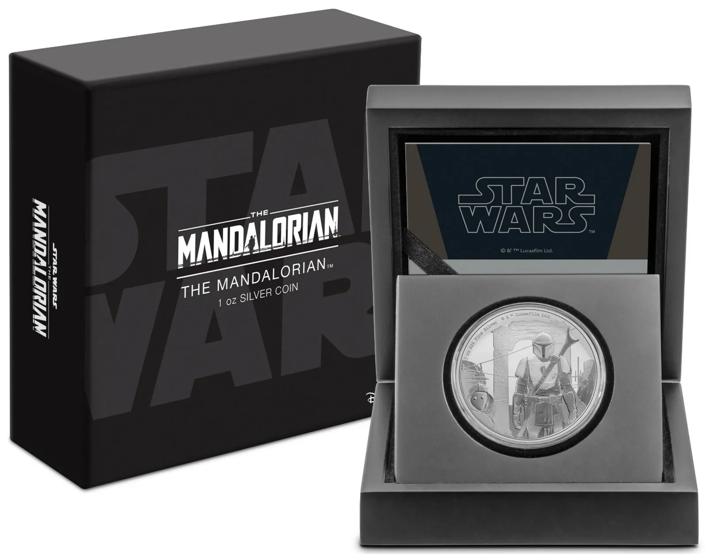 2021 Mandalorian Classic - The Mandalorian 1oz Silver Coin - CoinsTV