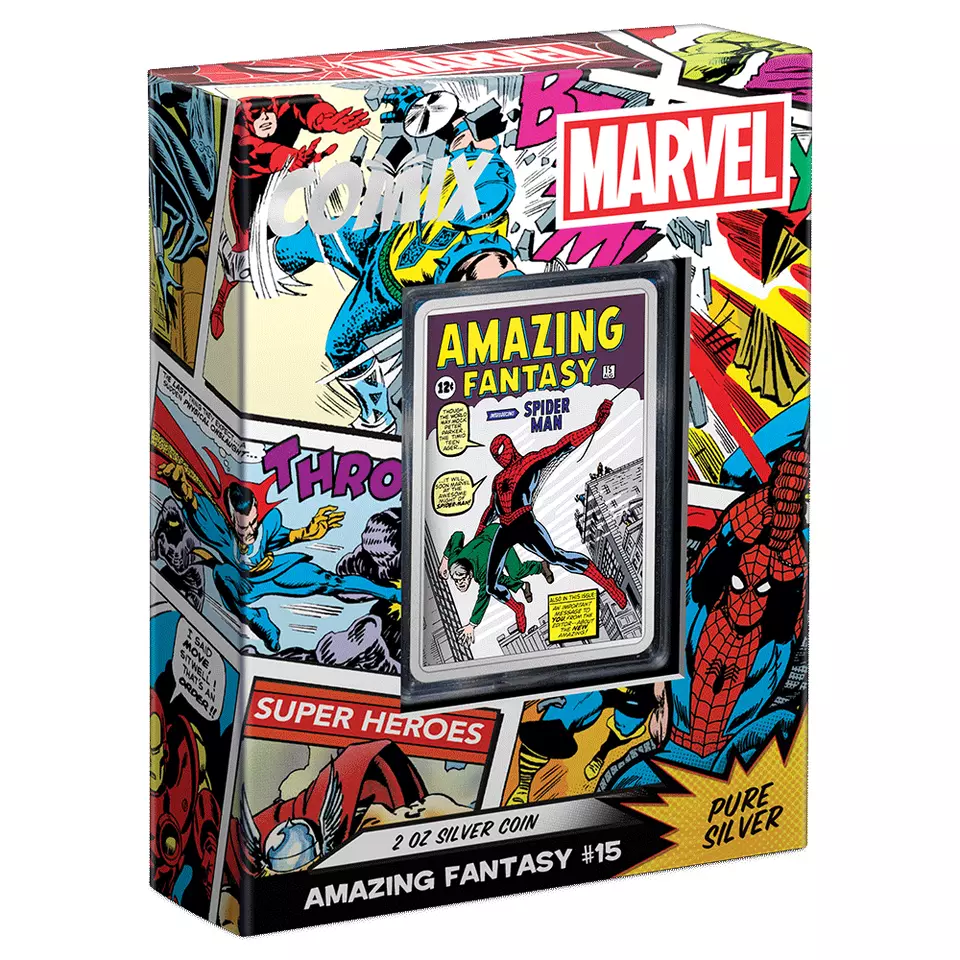 Marvel - Amazing Fantasy #15 COMIX 2 oz | CoinsTV