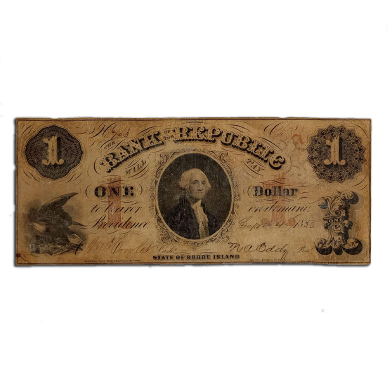 Rhode Island Bank Hoard $1 Note