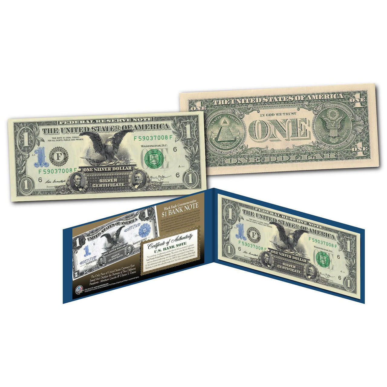 1899 Black Eagle $1 Silver Certificate Prototype American Heritage Series