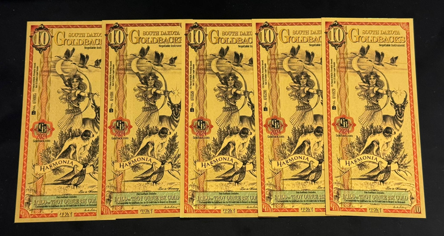 10 South Dakota Goldback - CoinsTV