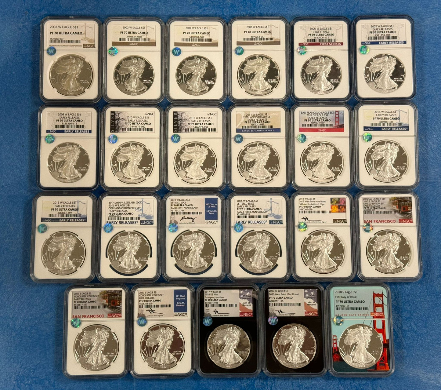 Silver Eagle Sight White Grab Bag - NGC PF70 Ultra Cameo - CoinsTV
