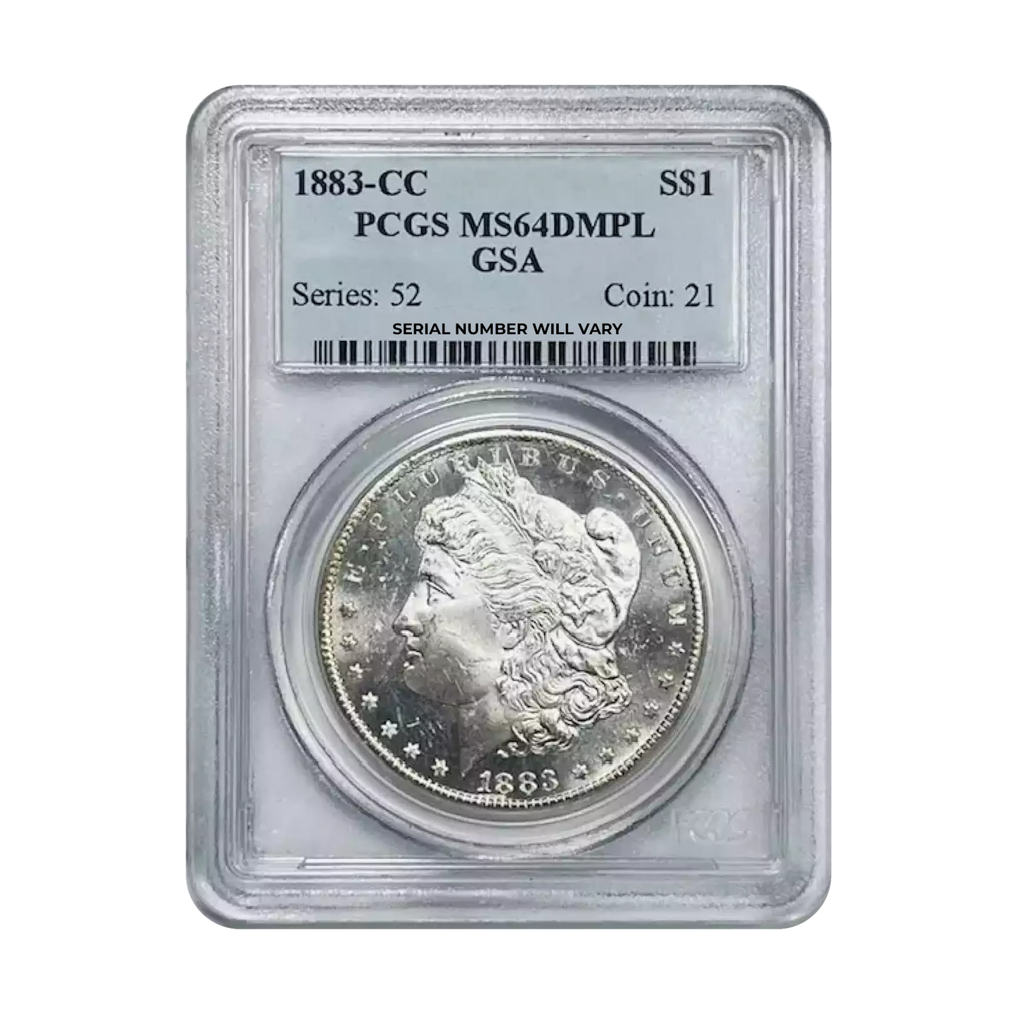 1883-CC Morgan Silver Dollar Carson City - PCGS MS64DMPL GSA