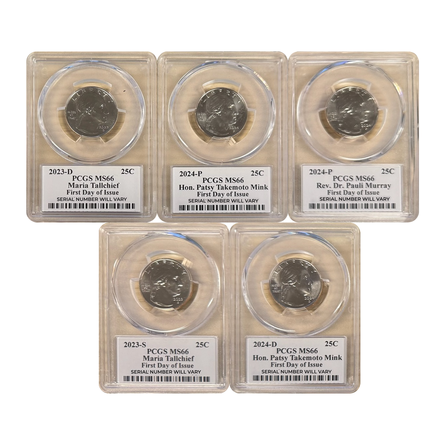 American Woman Quarters PCGS MS66 - Stephanie Sabin Signature Grab Bag - CoinsTV