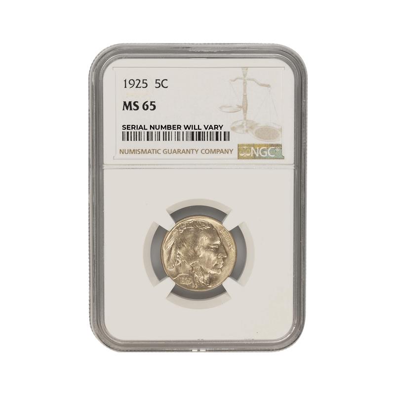 1925 Buffalo Nickel - NGC MS65 - CoinsTV