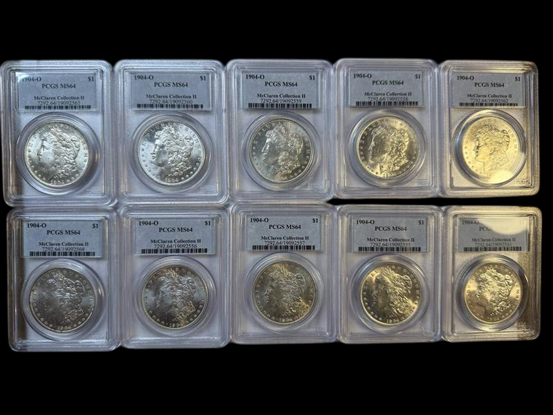 1904-O Morgan Silver Dollar New Orleans - PCGS MS64 McClaren Collection II - CoinsTV