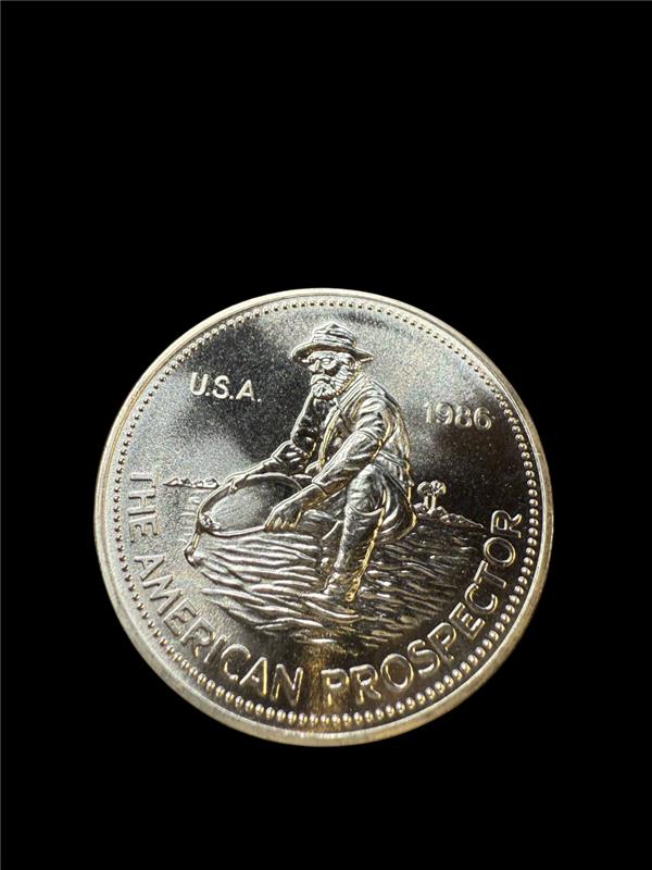 1986 1oz Engelhard prospectors Silver Round - Brilliant Uncirculated