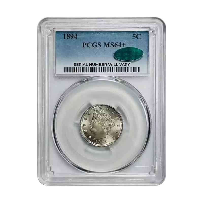 1894 Liberty Head Nickel - PCGS MS64+ CAC - CoinsTV