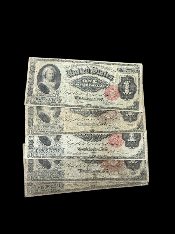 $1 Martha Washington Silver Certificate stack