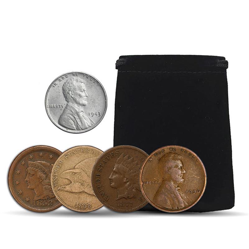 Complete Penny Collection - 4pc with Bonus Steel Cent - CoinsTV