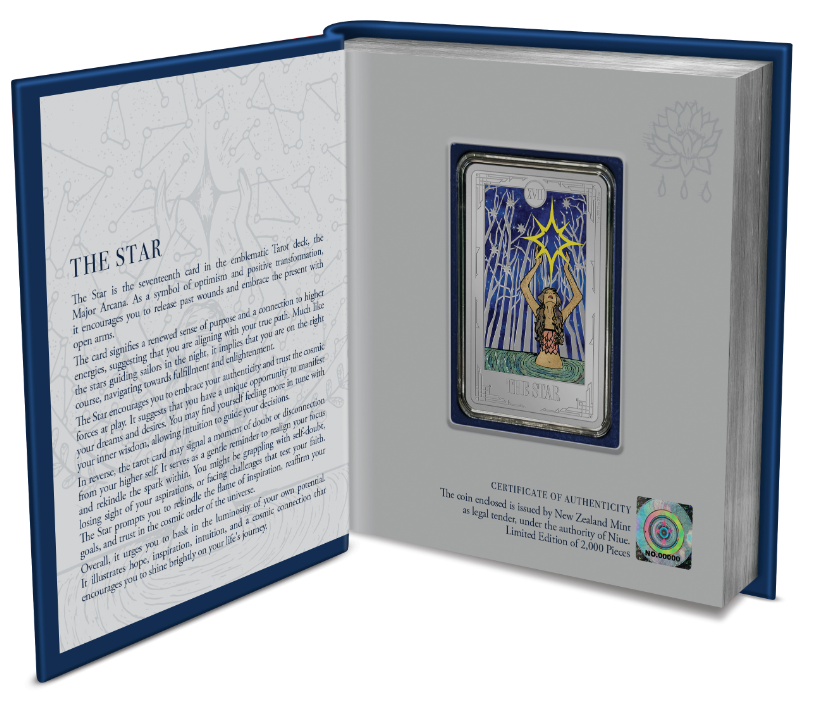 2024 Niue Tarot Card - The Star 1 oz Silver Coin