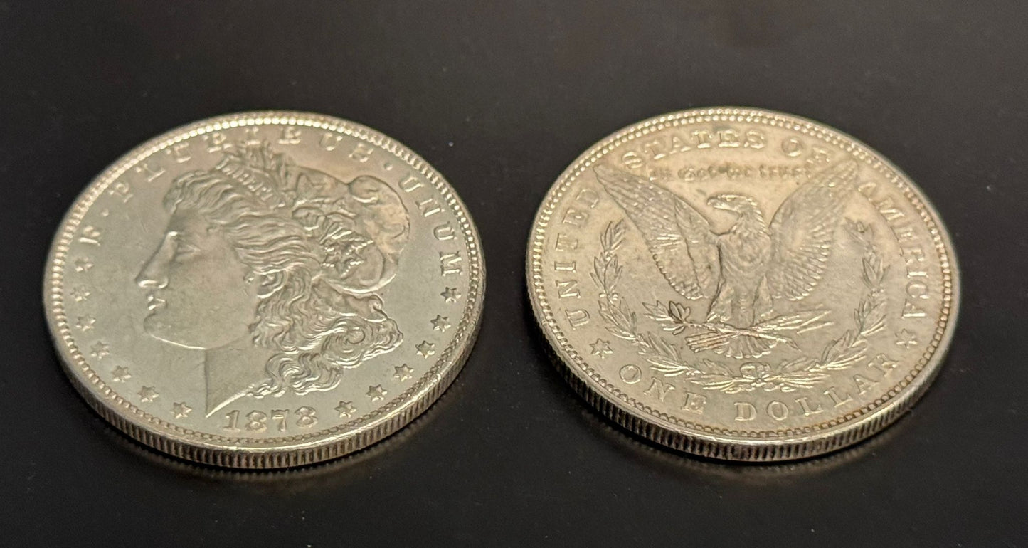 1878 Morgan Silver Dollar Philadelphia 7/8 Tail Feathers - Brilliant Uncirculated - CoinsTV