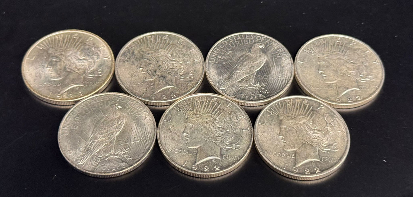 1922 D Peace Silver Dollar Denver - Uncirculated