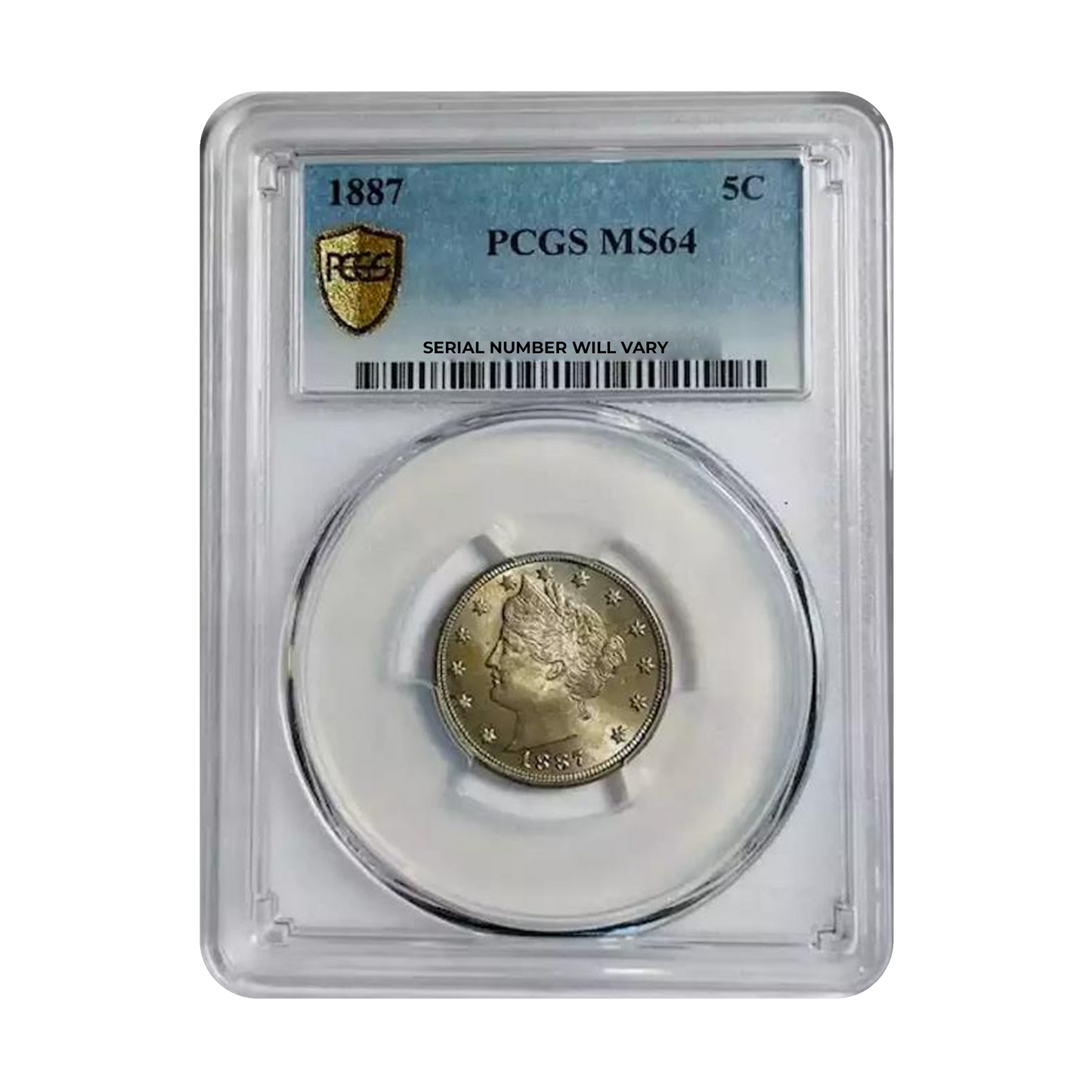 1887 Liberty Head Nickel - PCGS MS64 - CoinsTV