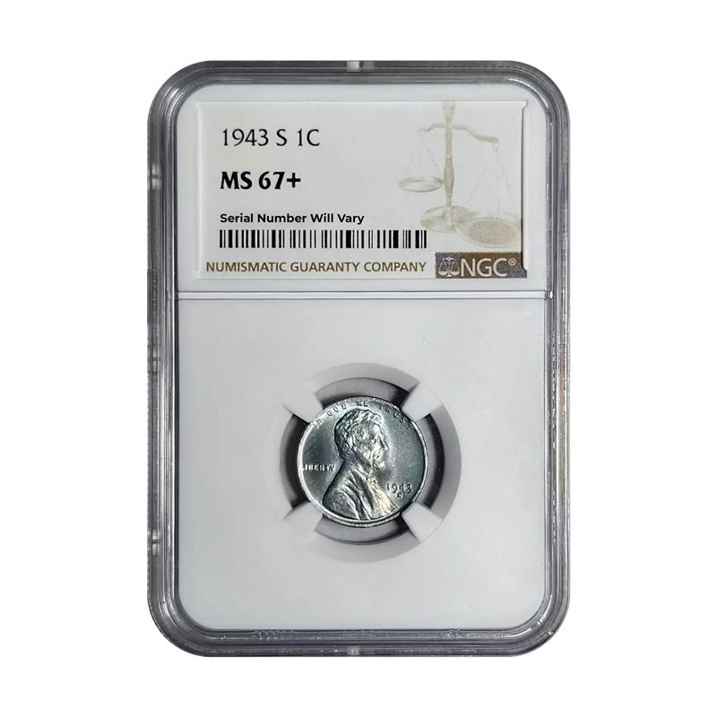1943-S Lincoln Steel Cent - NGC MS67+ - CoinsTV