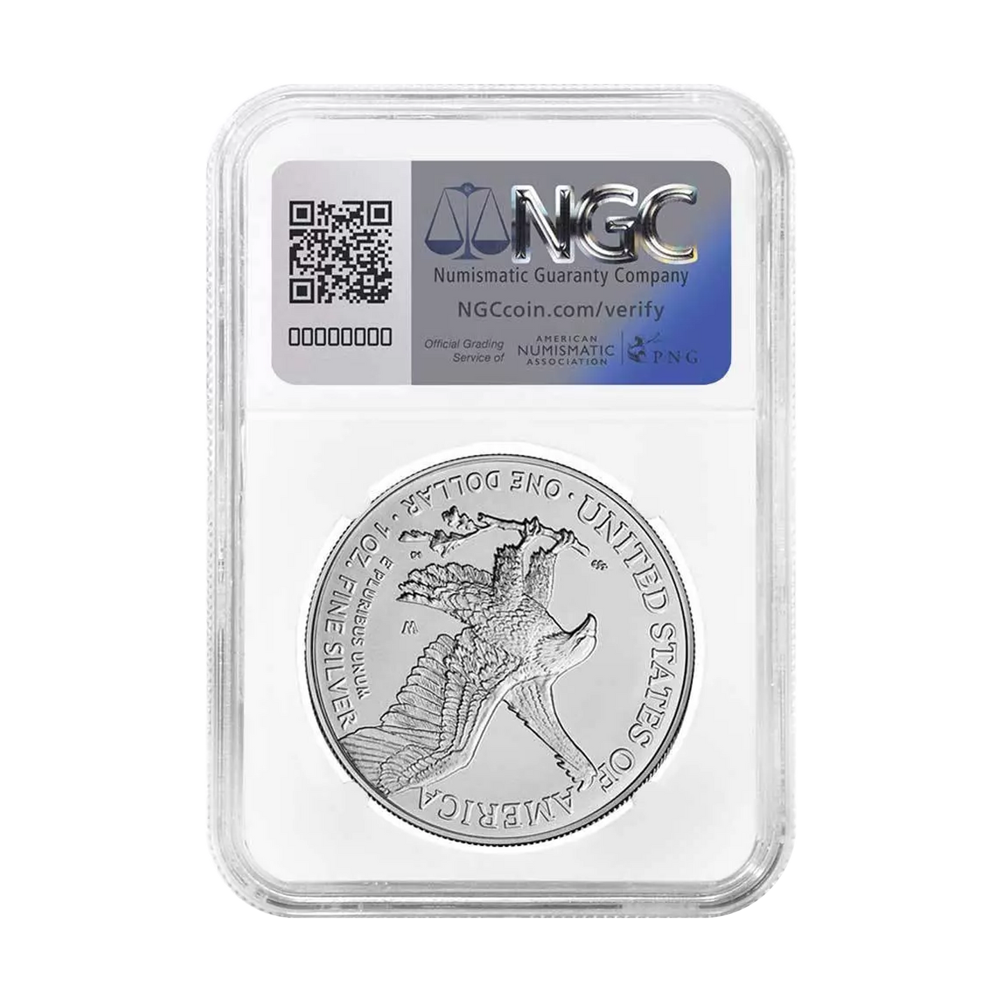 2024-W Burnished Silver Eagle NGC MS69 Brown Label - CoinsTV
