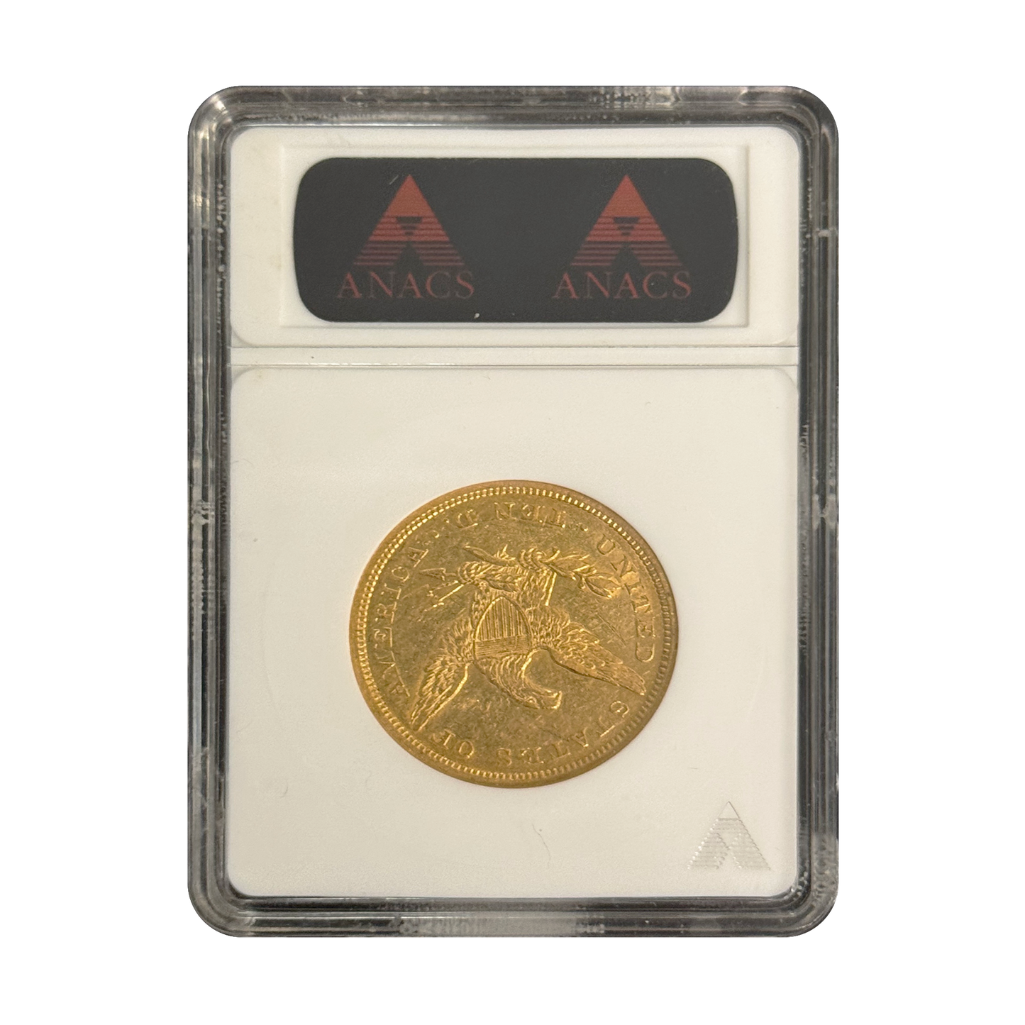 1855 $10 Gold Liberty Head - ANACS AU53