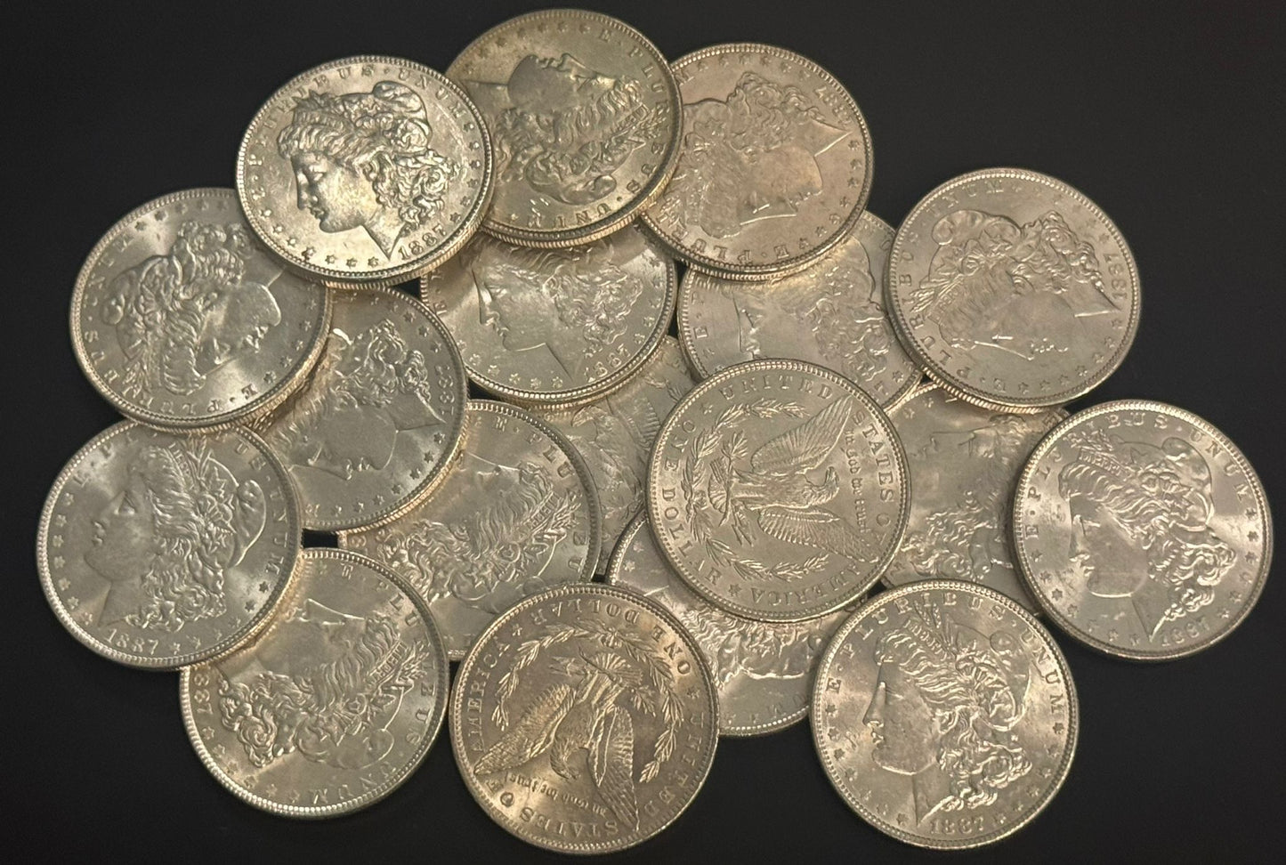 1887 Morgan Silver Dollar Philadelphia - Brilliant Uncirculated - CoinsTV