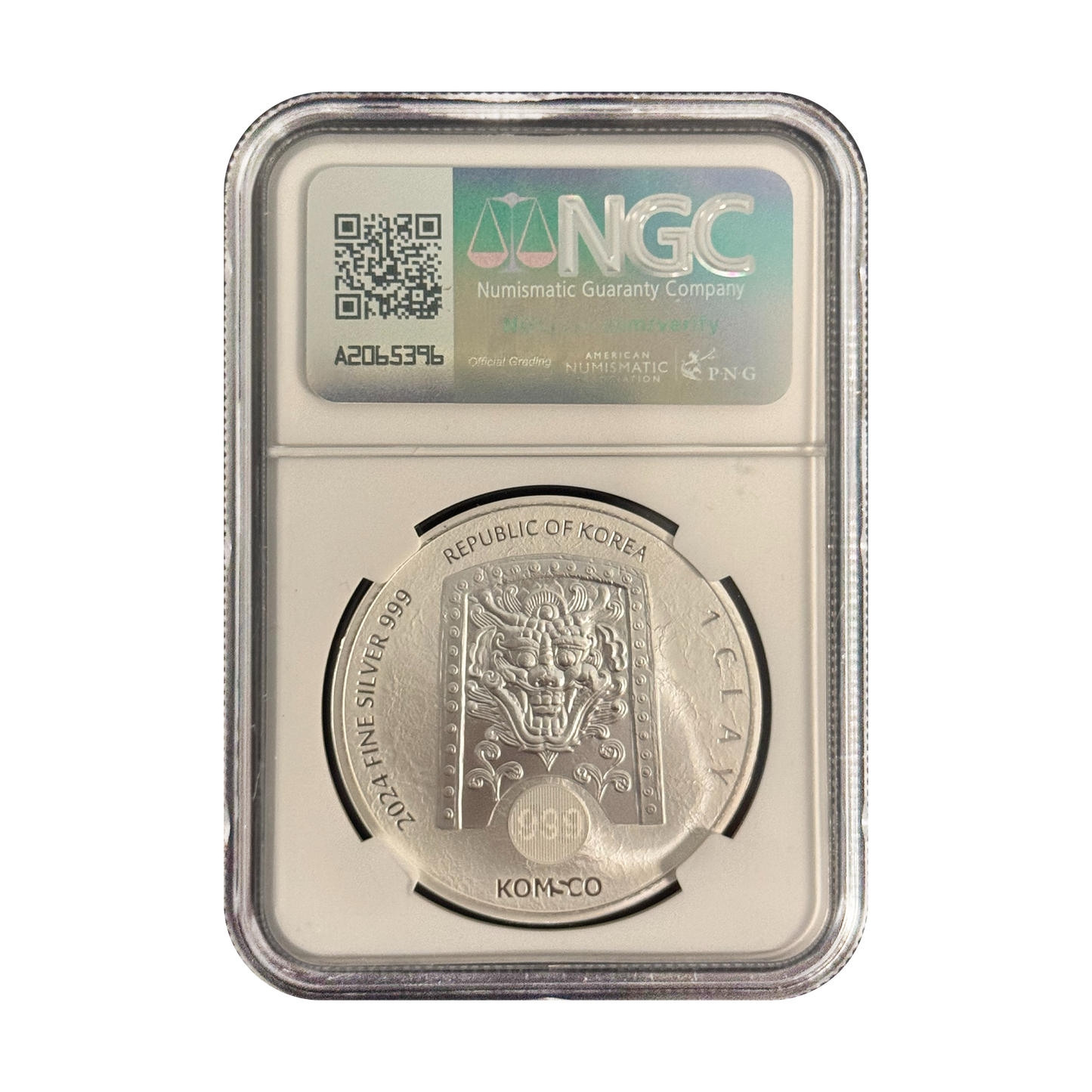 2024 South Korea 1 oz Silver - Zi:Sin Draco - NGC MS69