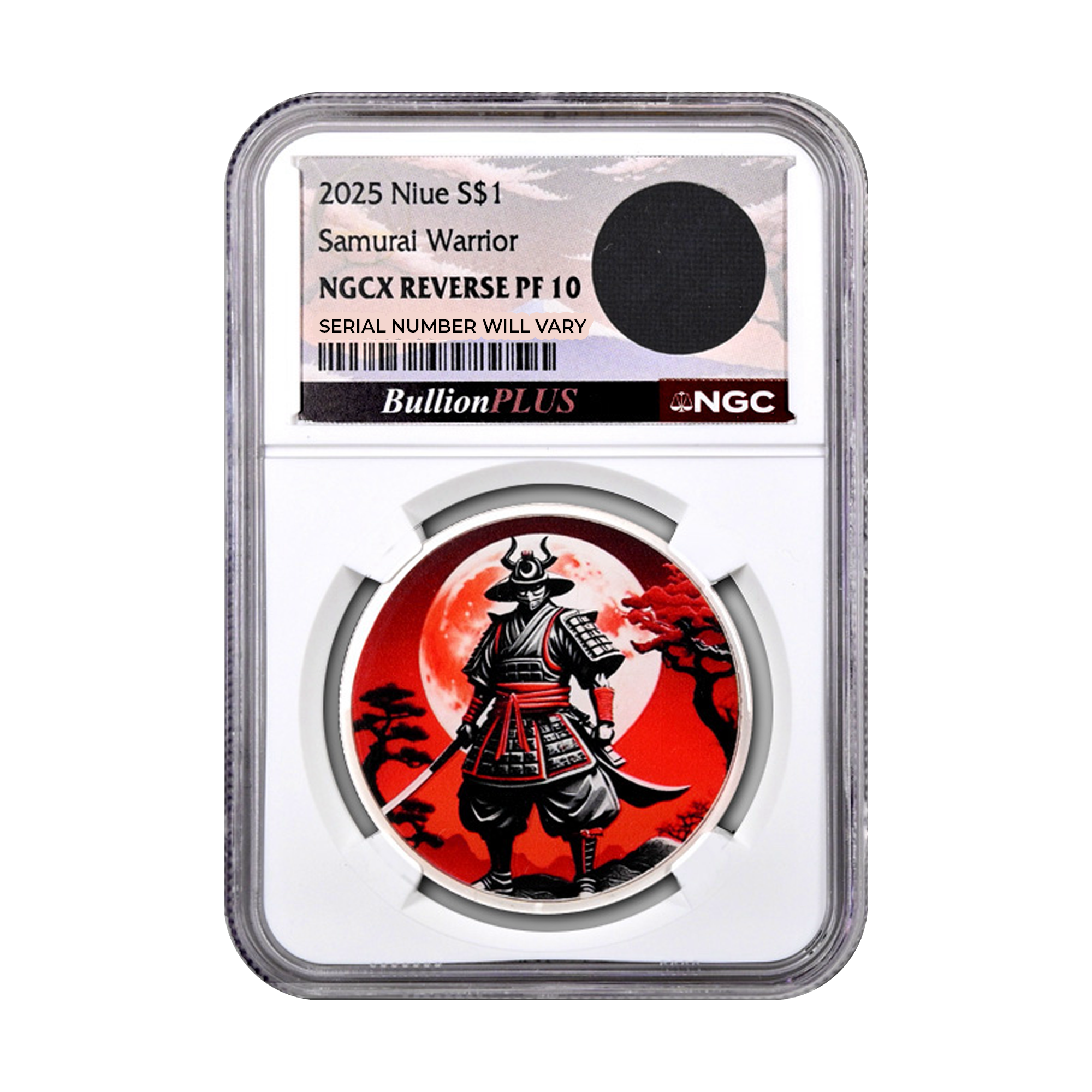 2025 Niue Samurai Warrior 1 oz Silver Coin with Relic - NGCX