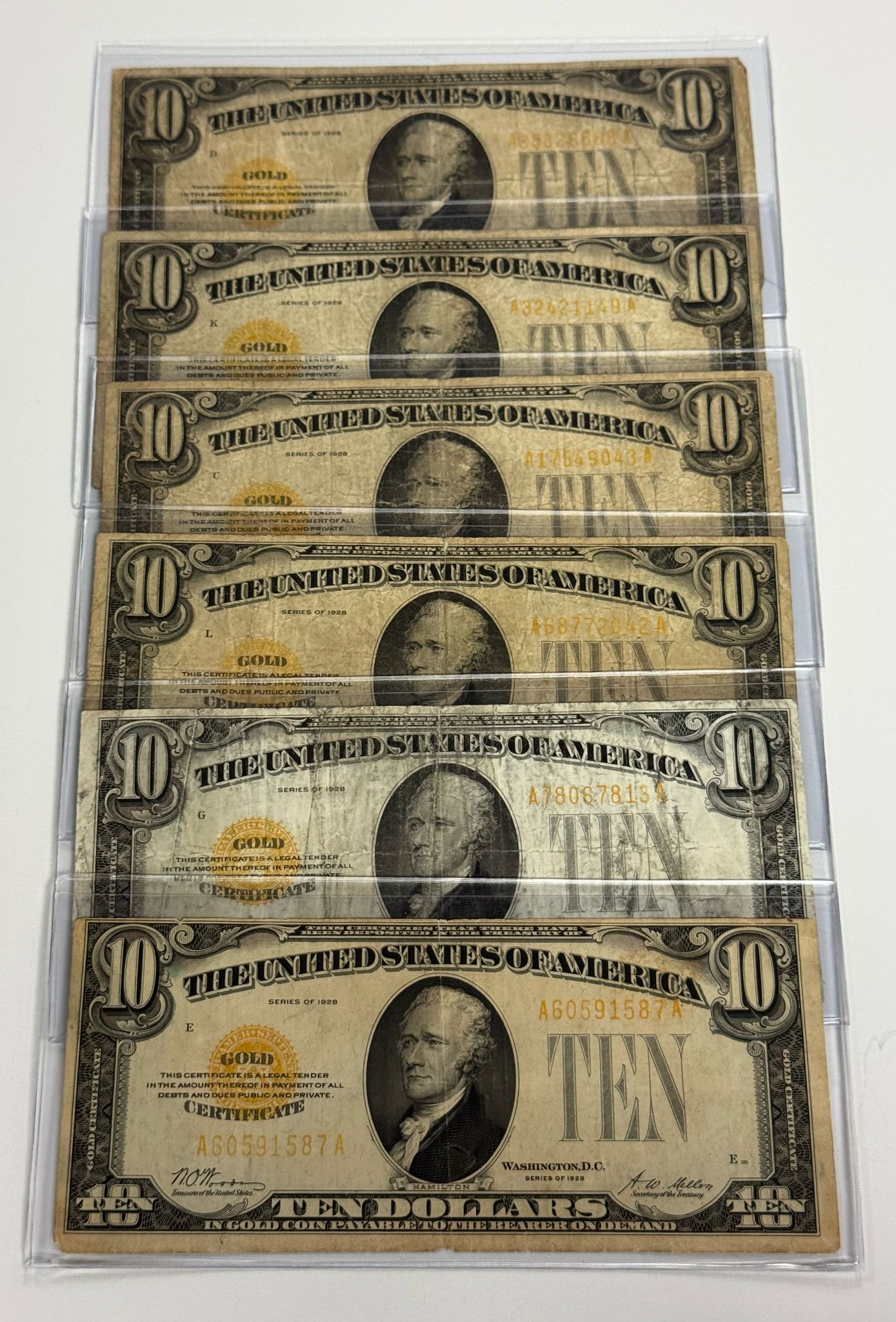 1928 $10 Gold Seal Certificate