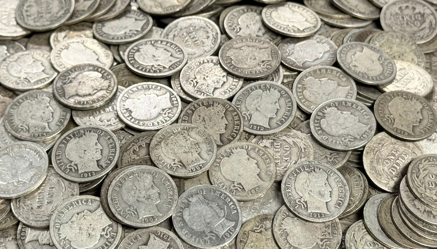 Barber Dime - Collector Quality Circulated
