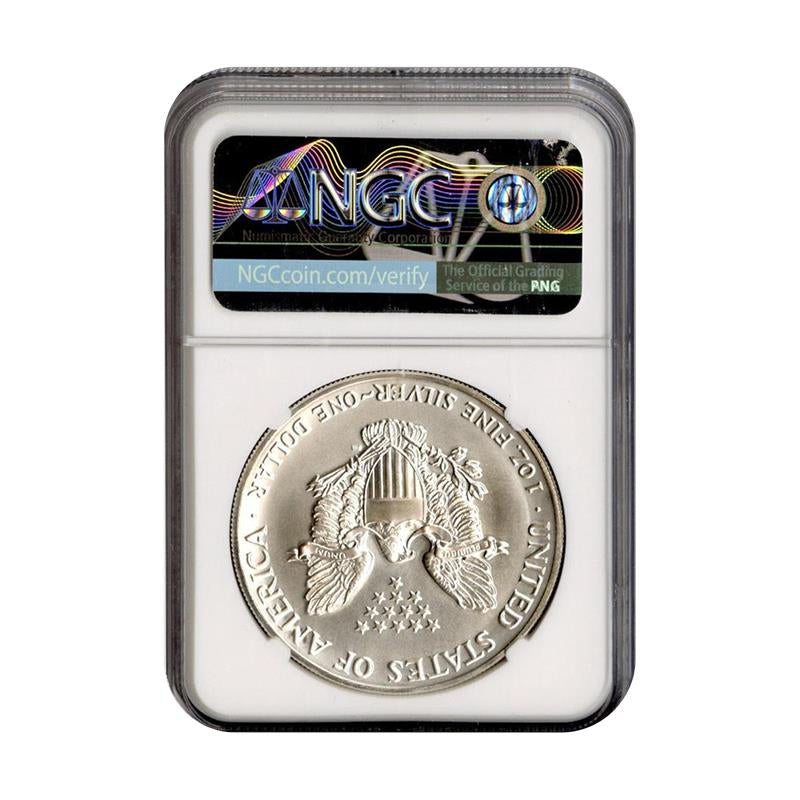 1991 Silver Eagle - Mercanti Signature - NGC MS69 Star