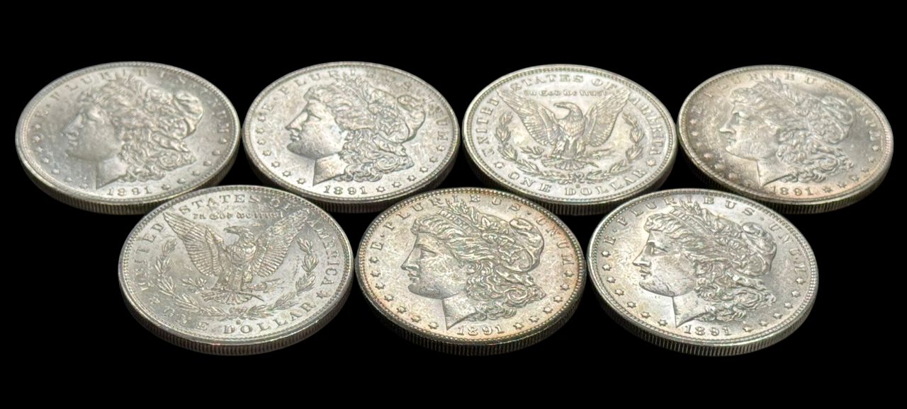 1891 Morgan Silver Dollar San Francisco - Brilliant Uncirculated - CoinsTV