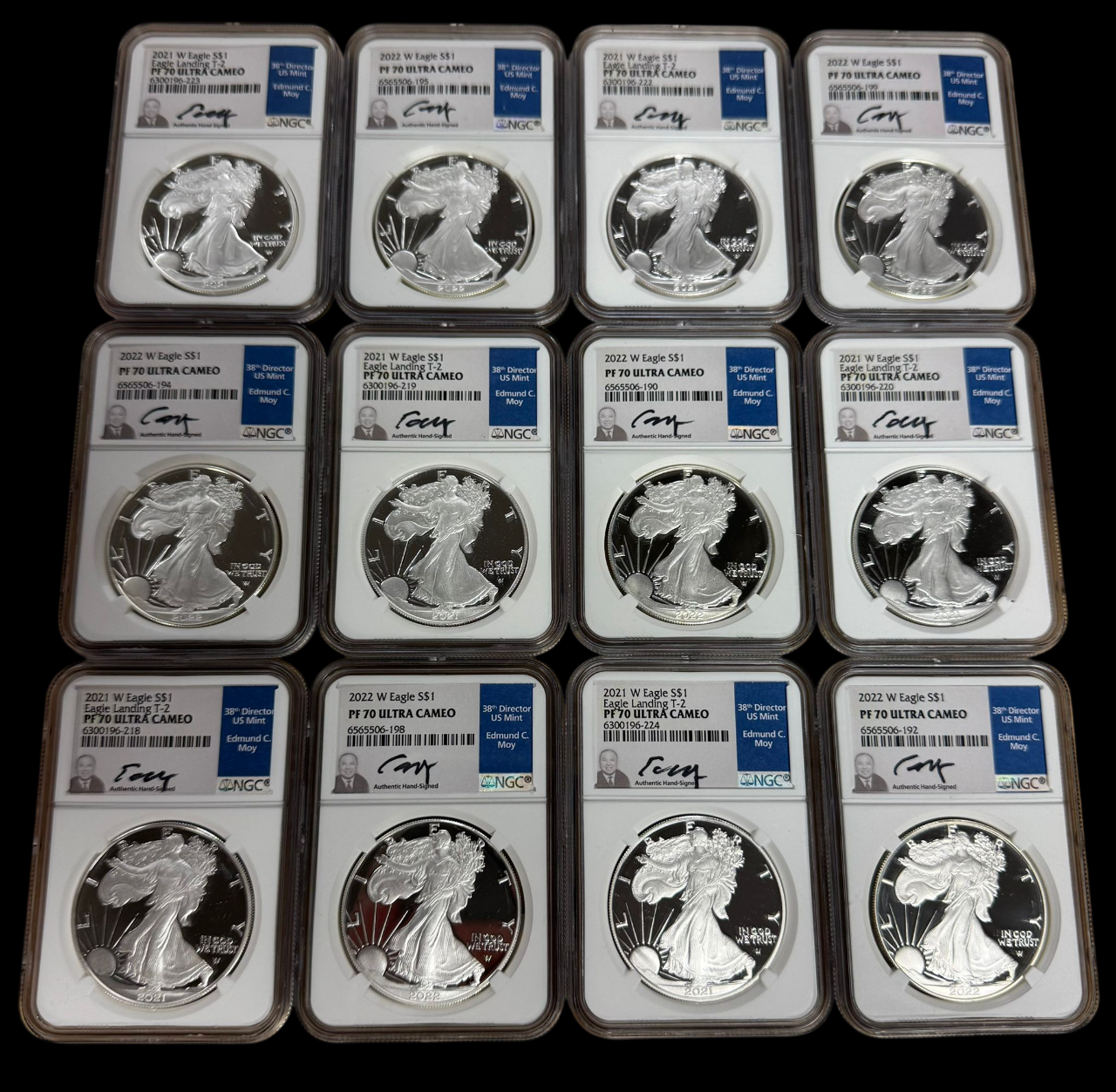 Silver Eagle Grab Bag NGC PF70 Ultra Cameo - Edmund C. Moy Signature - CoinsTV