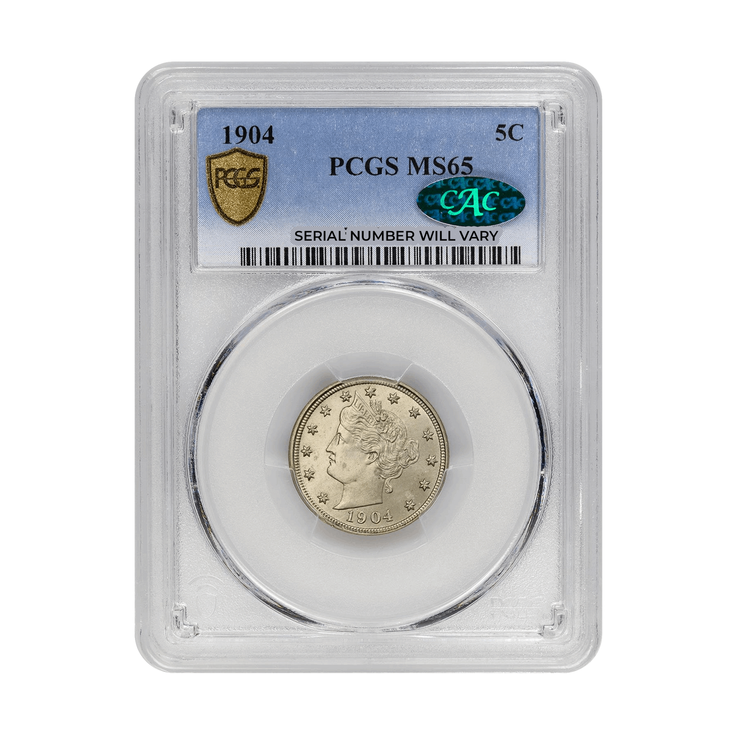 1904 Liberty Nickel - PCGS MS65 CAC - CoinsTV