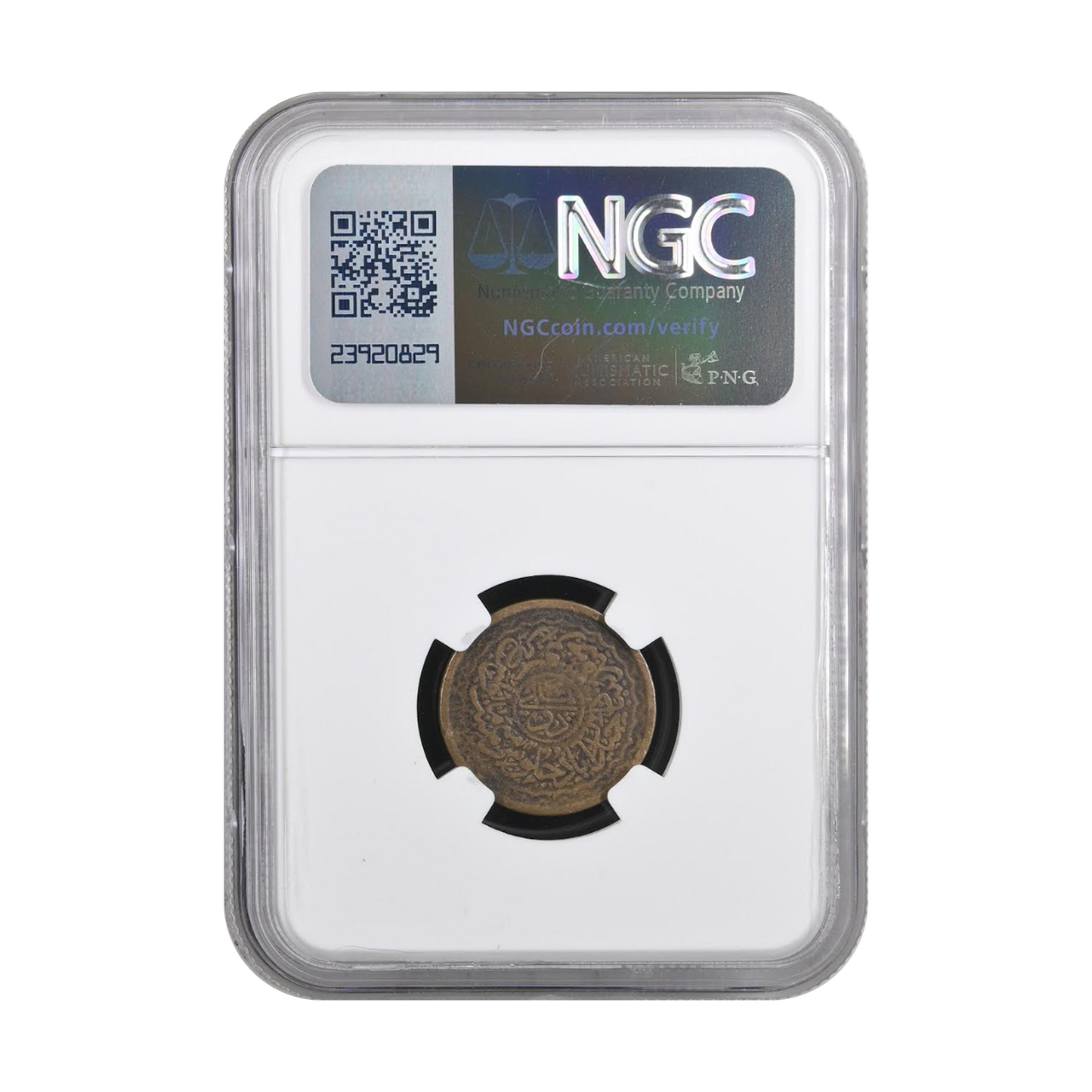 1904-1931 India Hyderabad 2 Pai Coin in "Land of Diamonds" NGC Holder - CoinsTV