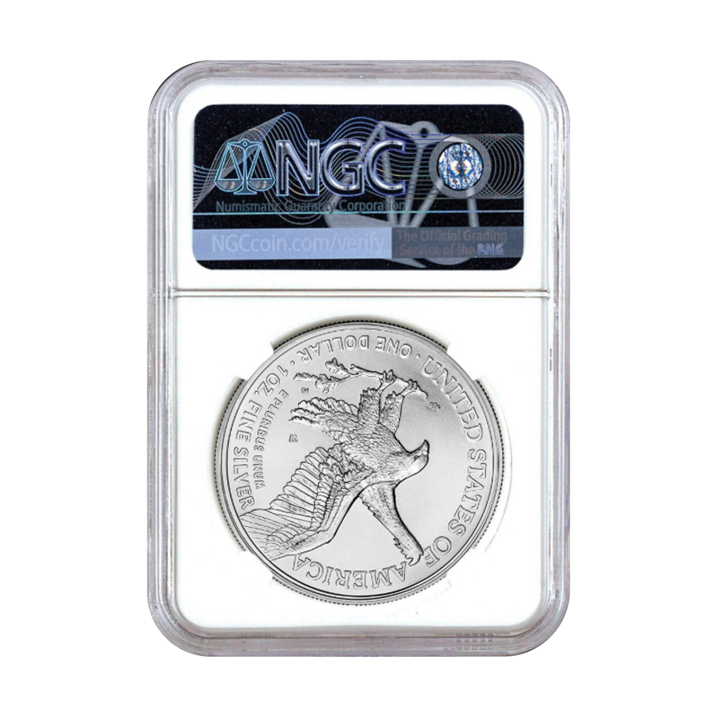 2025 W Burnished Silver Eagle - NGC SP70 AR Michael Guadioso Signature - CoinsTV