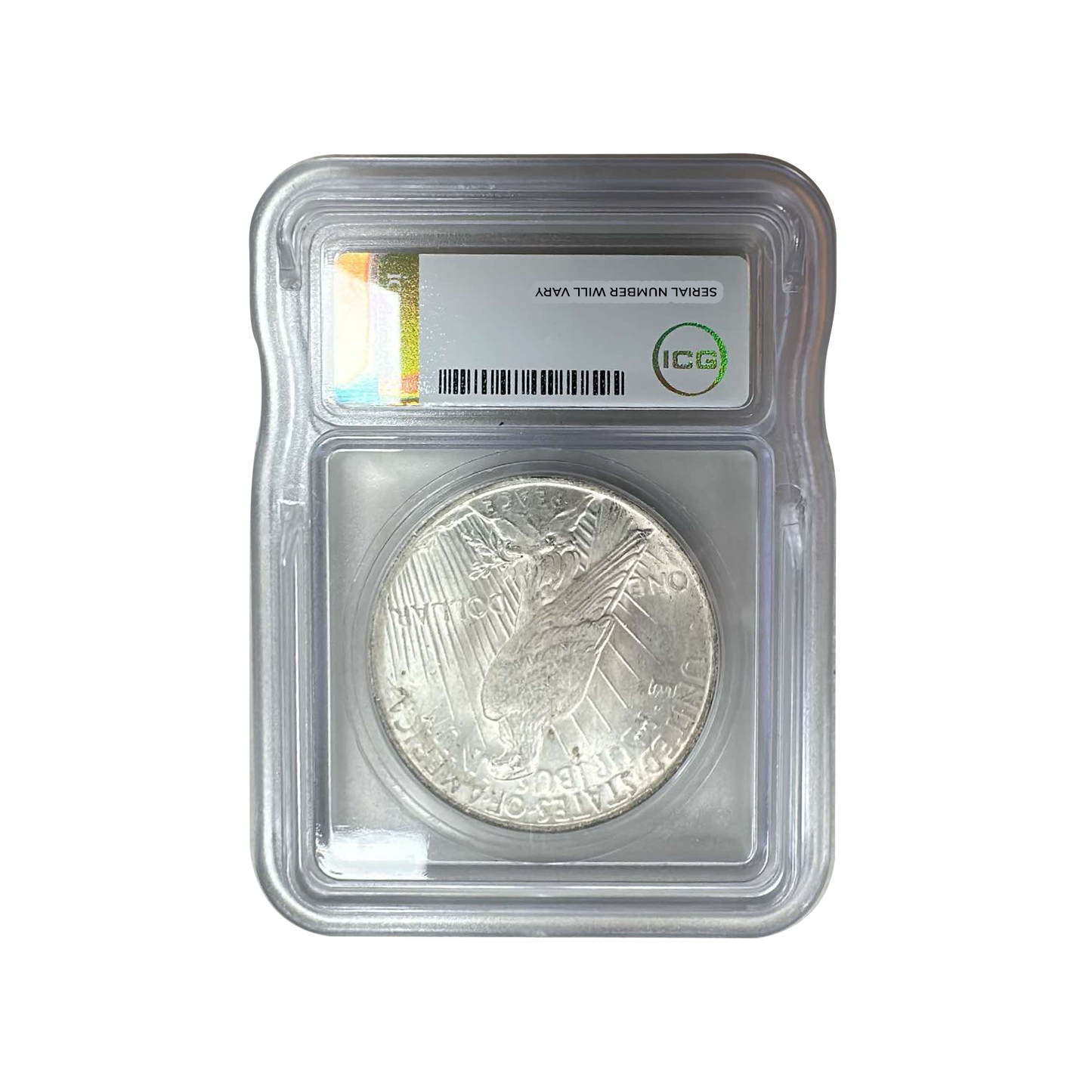 Peace Silver Dollar - Austin Hutto Signature - ICG MS63 Grab Bag