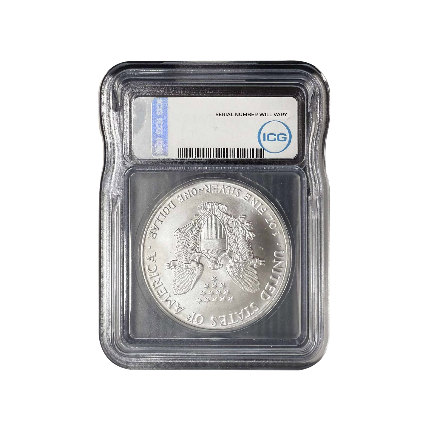 1992 Silver Eagle - Austin Hutto Signature - ICG MS69+ - CoinsTV